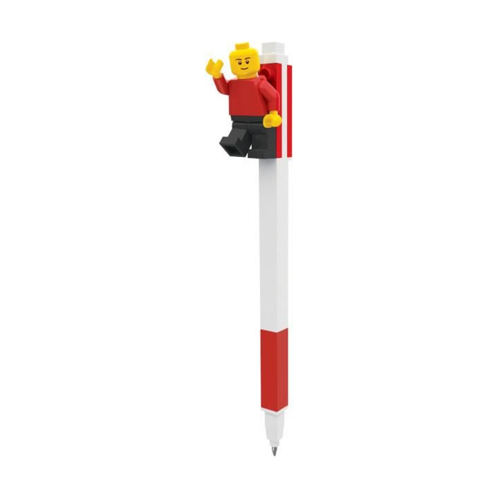 LEGO gelové pero s minifigurkou červené