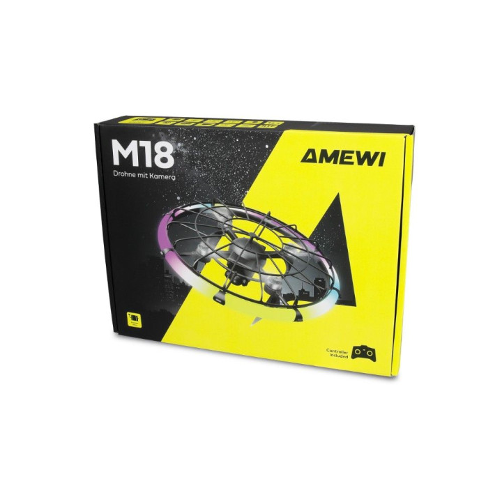 M18 striedavý dron s kamerou a LED kruhom (RTF) | RCsvet