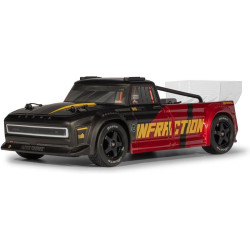 Výkonný RC model auta Arrma Infraction 223S BLX 1:8 RTR pro vzrušující rychlou jízdu až 100 km/h, ve stylu Street Bash, na tvrdé rovné povrchy. Snadné řízení se stabilizací jízdy DSC. Kompozitní šasi s modulární koncepcí. Nové pneumatiky s pásem,...