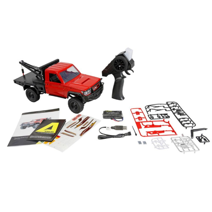 Toyota Land Cruiser Crawler odťahovka 4wd 1/12 RTR červená | RCsvet