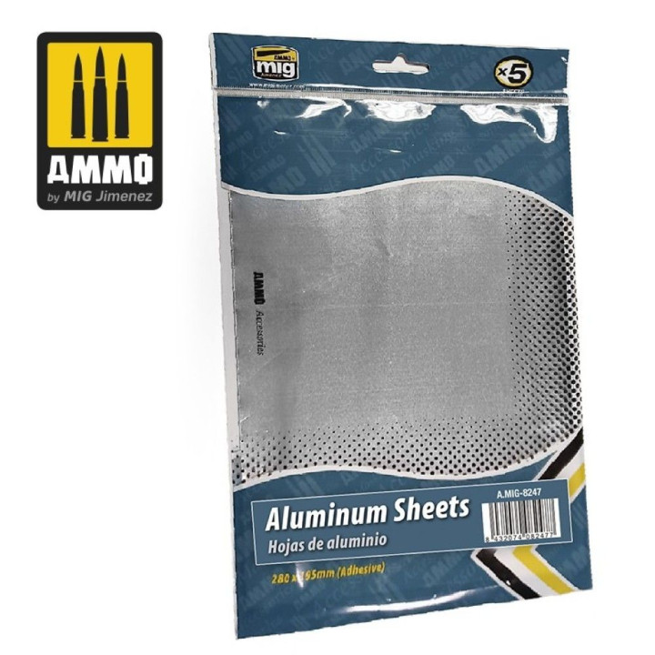 Aluminium Sheets 280mm x 195mm (5ks) / A.MIG-8247 | RCsvet