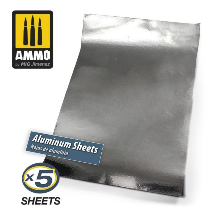 Aluminium Sheets 280mm x 195mm (5ks) / A.MIG-8247 | RCsvet