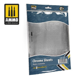 Chrome Sheets 280mm x 195mm (5ks) / A.MIG-8248 | RCsvet