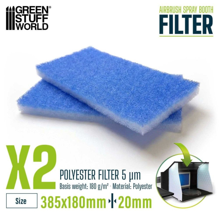 Filtre do lakovacieho boxu s airbrushom (2 ks) | RCsvet