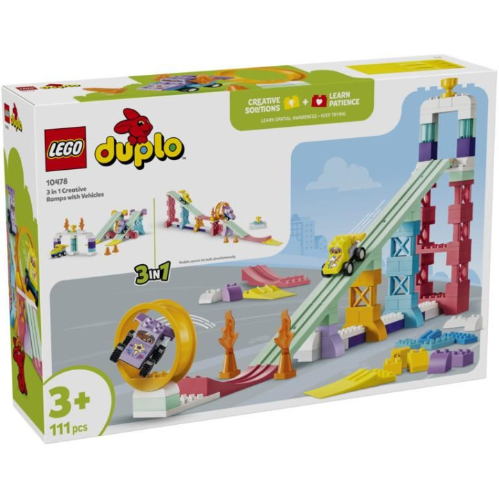 LEGO DUPLO - Kreativní rampy s autíčky 3 v 1