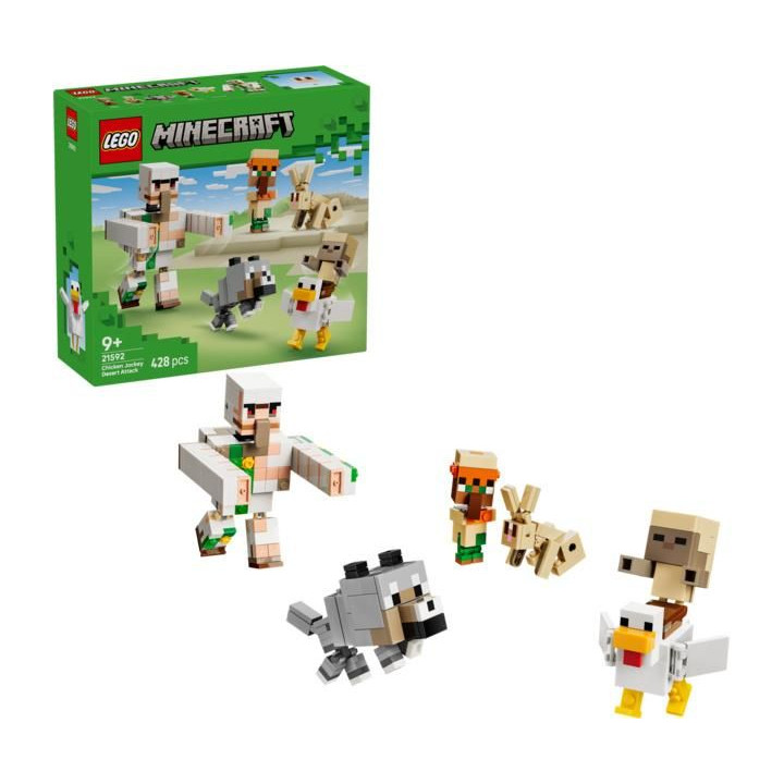 LEGO Minecraft - Kuřecí žokej a útok v poušti