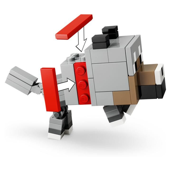 LEGO Minecraft - Kuřecí žokej a útok v poušti