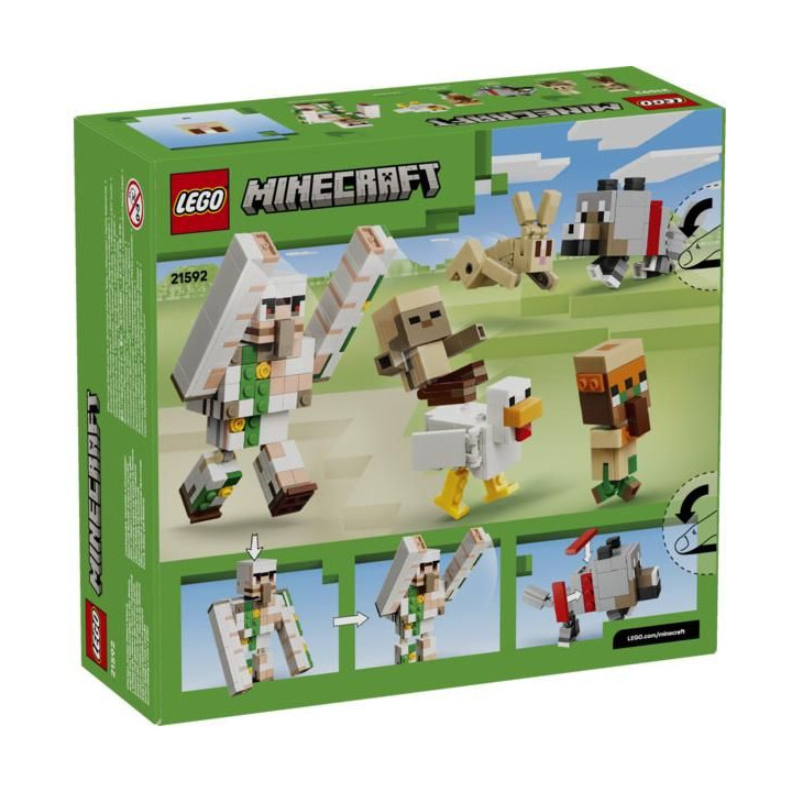 LEGO Minecraft - Kuřecí žokej a útok v poušti