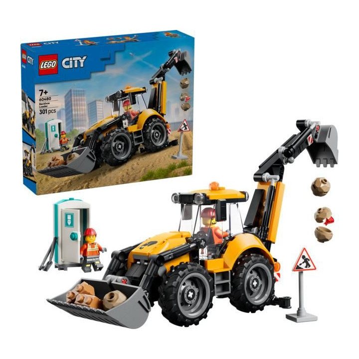 LEGO City - Žlutý nakladač s rypadlem