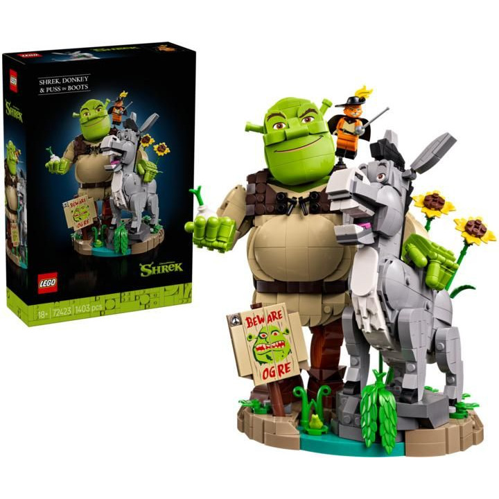 LEGO Shrek - Shrek, Oslík a Kocour v botách