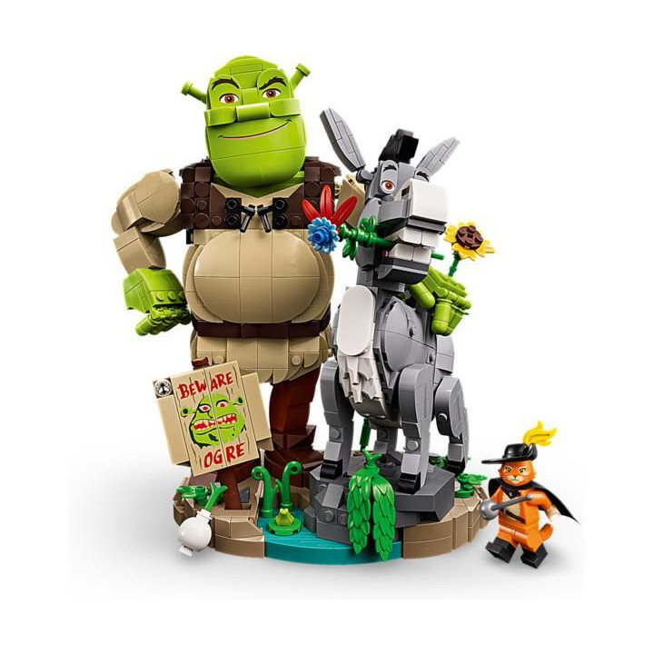 LEGO Shrek - Shrek, Oslík a Kocour v botách