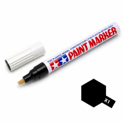 Tamiya 89001 MARKER X-1 Black Paint Gloss | RCsvet