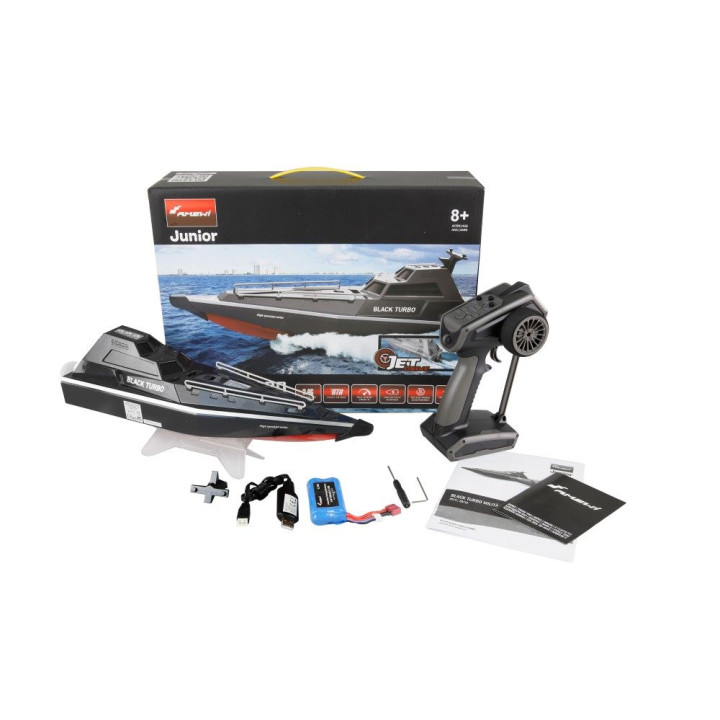 Amewi RC vojenská loď Turbo s prúdovým pohonom 420mm RTR čierna | RCsvet