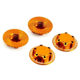 Ultimate uzavřené hliníkové matky V2, oranžové, 4 ks