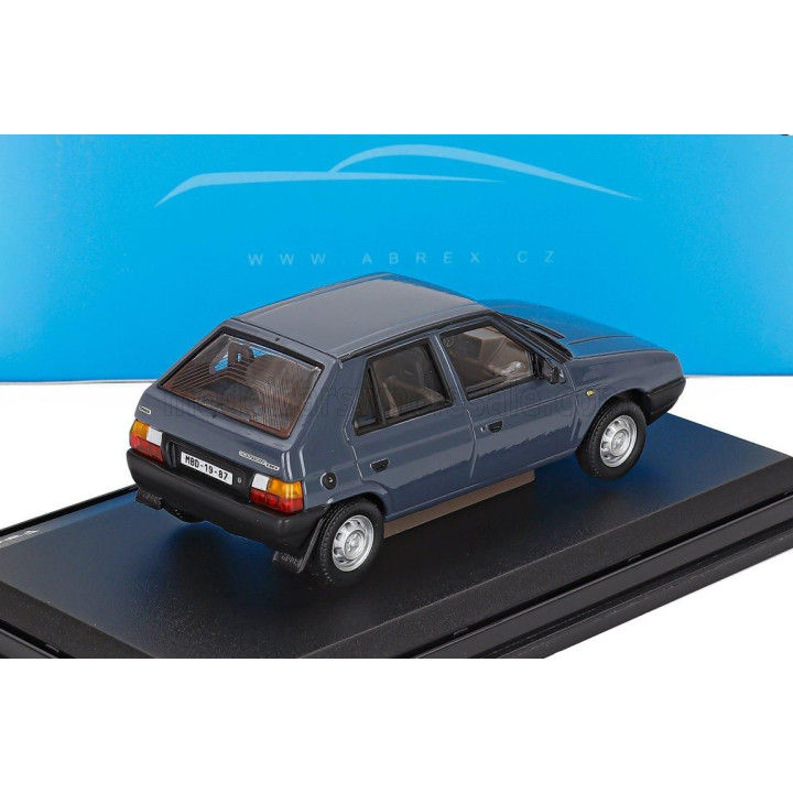 ABREX ŠKODA FAVORIT 136L 4-DOOR 1987 - BLUE GREY 1/43