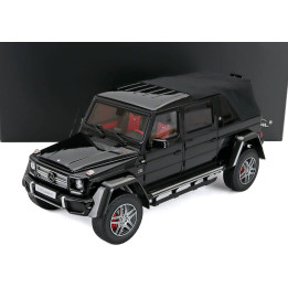 ALMOST REAL MERCEDES BENZ G-CLASS G650 AMG (W463) LANDAULET MAYBACH SEMICONVERTIBLE 2017 - BLACK 1/18