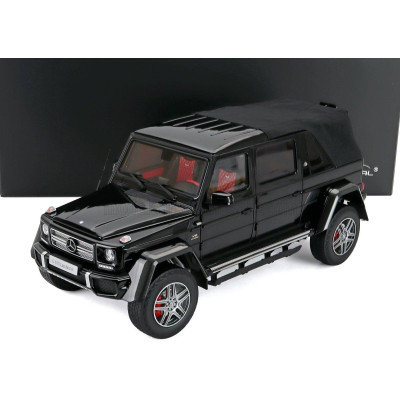 ALMOST REAL MERCEDES BENZ G-CLASS G650 AMG (W463) LANDAULET MAYBACH SEMICONVERTIBLE 2017 - BLACK 1/18