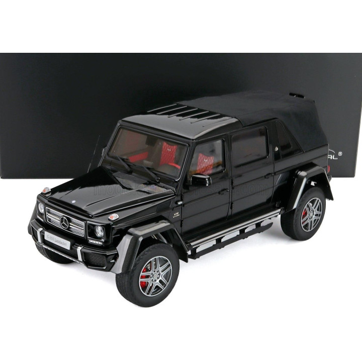ALMOST REAL MERCEDES BENZ G-CLASS G650 AMG (W463) LANDAULET MAYBACH SEMICONVERTIBLE 2017 - BLACK 1/18