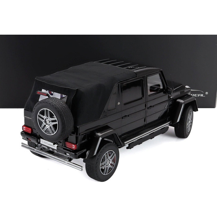 ALMOST REAL MERCEDES BENZ G-CLASS G650 AMG (W463) LANDAULET MAYBACH SEMICONVERTIBLE 2017 - BLACK 1/18