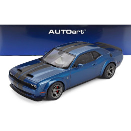 AUTOART DODGE CHALLENGER SRT SUPER STOCK COUPE 2023 - BLUE 1/18