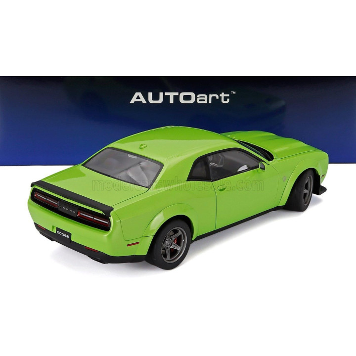 AUTOART DODGE CHALLENGER SRT SUPER STOCK COUPE 2023 - GREEN 1/18