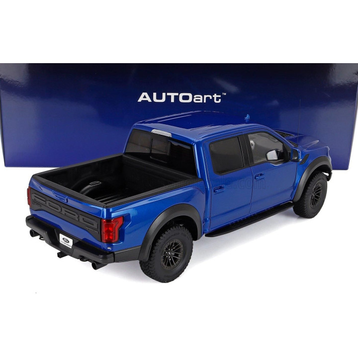 AUTOART FORD USA F-150 RAPTOR PICK-UP DOUBLE CABINE 2019 - BLUE 1/18