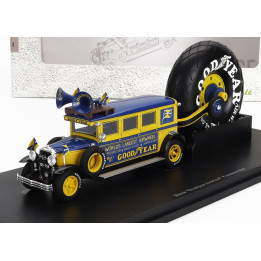AUTOCULT BUICK GOODYEAR AIRWHEEL PROMOTION AUTOBUS USA 1929 - YELLOW BLUE 1/43