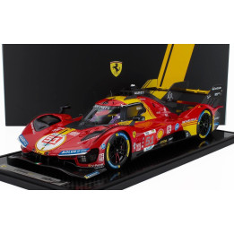 BBR MODELS FERRARI 499P 3.0L TURBO V6 TEAM FERRARI AF CORSE N 51 3rd 24h LE MANS 2024 ALESSANDRO PIER GUIDI - JAMES CALADO - ANT