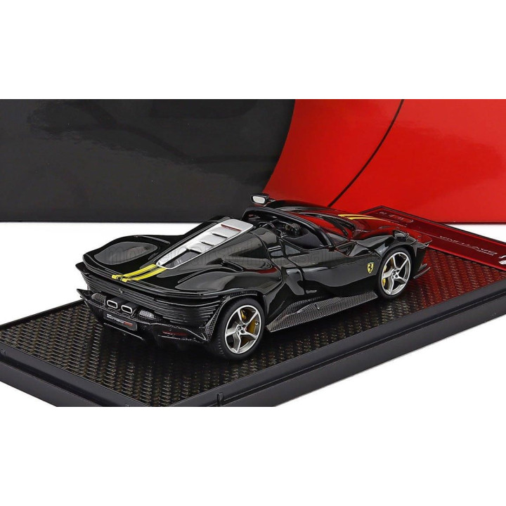 BBR MODELS FERRARI DAYTONA SP3 SERIE ICONA OPEN ROOF 2022 - VERDE BRITISH - GREEN YELLOW 1/43