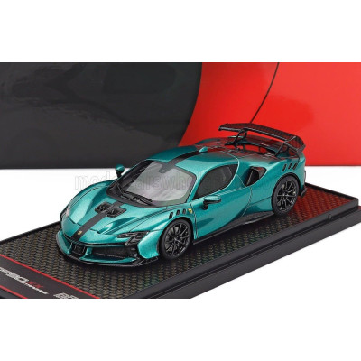 BBR MODELS FERRARI SF90 XX STRADALE 2024 - GREEN JEWEL - BLACK 1/43