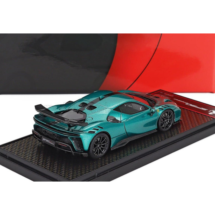 BBR MODELS FERRARI SF90 XX STRADALE 2024 - GREEN JEWEL - BLACK 1/43