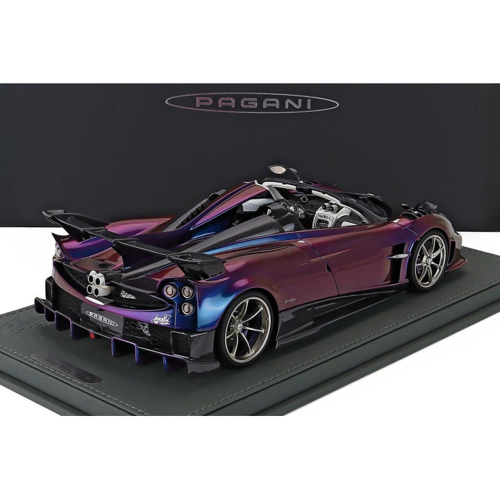 BBR MODELS PAGANI IMOLA ROADSTER 2023 - CON VETRINA - WITH SHOWCASE - PURPLE CHAMALEON 1/18
