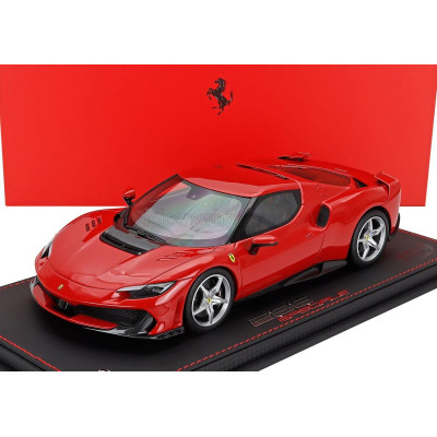 BBR MODELS FERRARI 296 SPECIALE 2025 - CON VETRINA - WITH SHOWCASE - ROSSO CORSA - RED 1/18