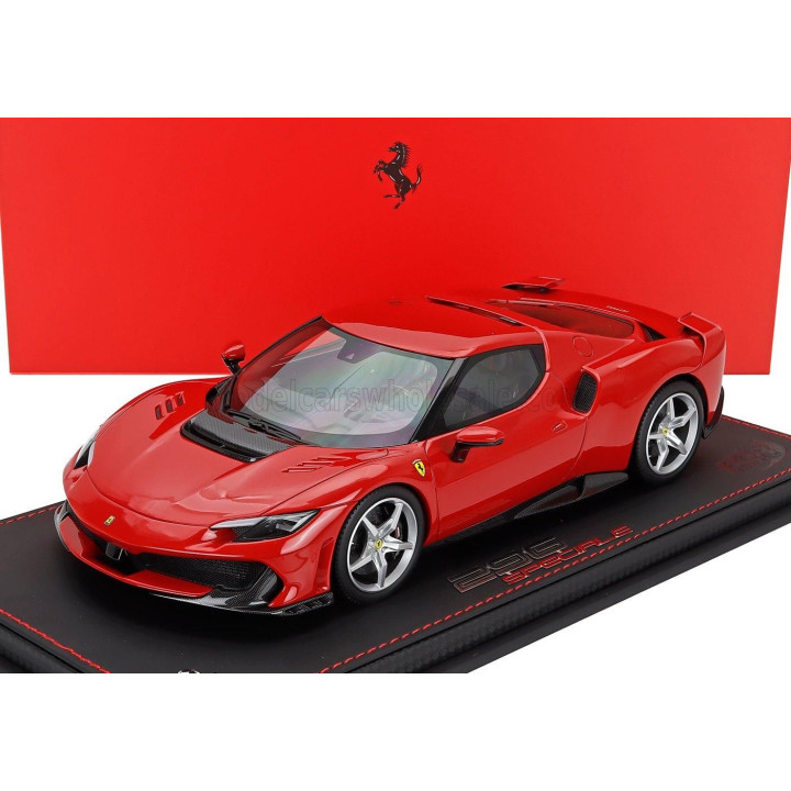 BBR MODELS FERRARI 296 SPECIALE 2025 - CON VETRINA - WITH SHOWCASE - ROSSO CORSA - RED 1/18