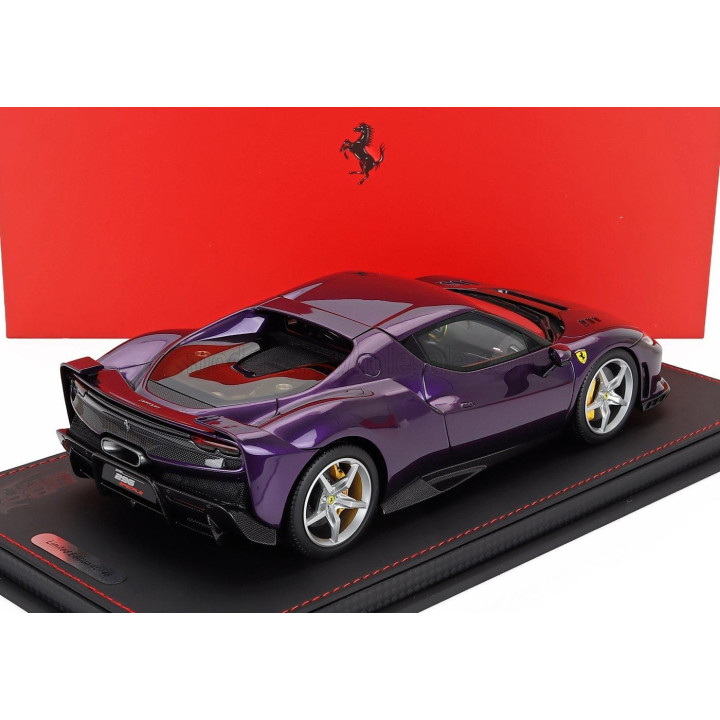 BBR MODELS FERRARI 296 SPECIALE 2025 - CON VETRINA - WITH SHOWCASE - VIOLA HONG KONG - PURPLE 1/18