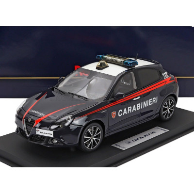 BBR MODELS ALFA ROMEO GIULIETTA VELOCE CARABINIERI 2018 - BLUE RED 1/18