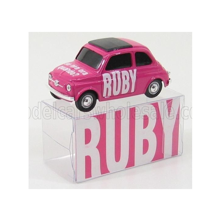BRUMM FIAT 500 RUBY - SE NON ORA QUANDO? - PINK 1/43