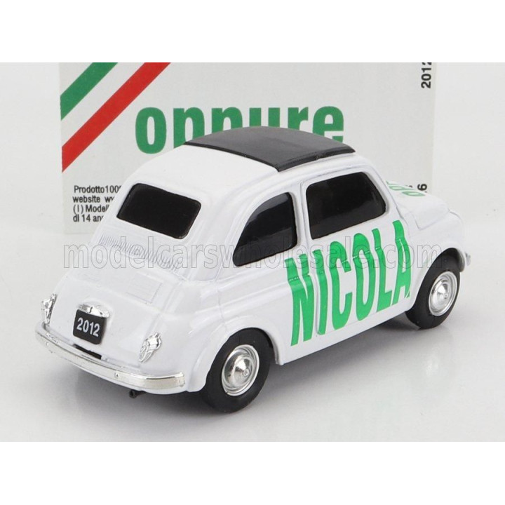 BRUMM FIAT 500 NICOLA - OPPURE - WHITE 1/43