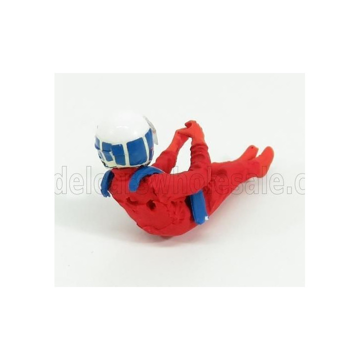 BRUMM FIGURES DIDIER PIRONI FOR FERRARI 126C2 F1 WITH UMBRELLA - RED 1/43