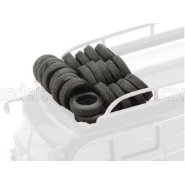 BRUMM ACCESSORIES 20 GOMME F1 ANTERIORI - POSTERIORI - BLACK 1/43