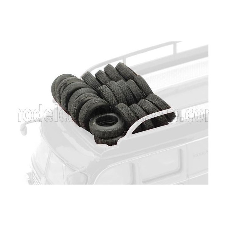BRUMM ACCESSORIES 20 GOMME F1 ANTERIORI - POSTERIORI - BLACK 1/43