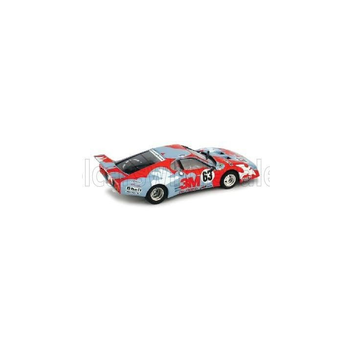 BRUMM FERRARI 512BB LM N 62-63 24h LE MANS 1979 - RED LIGHT BLUE 1/43