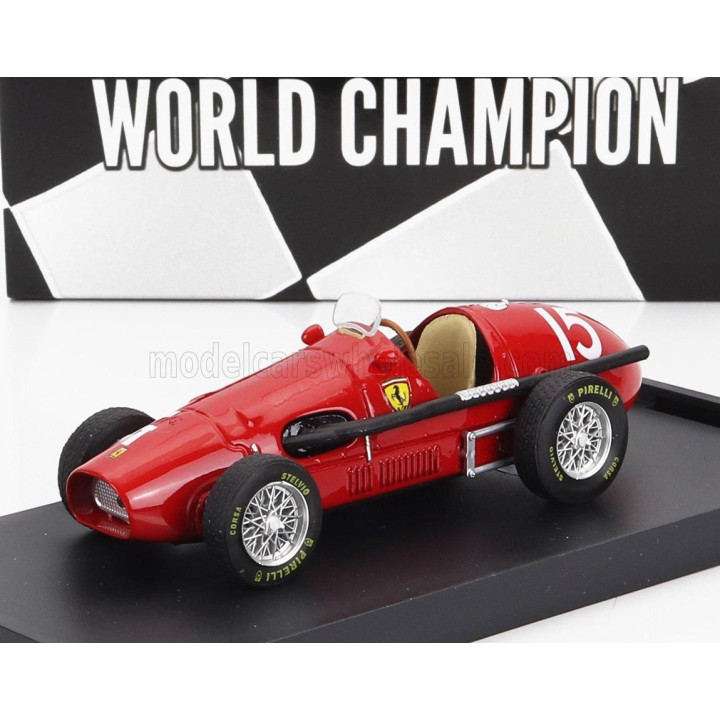 BRUMM FERRARI F1 500 F2 N 15 WORLD CHAMPION WINNER ENGLISH GP ALBERTO ASCARI 1952 - RED 1/43