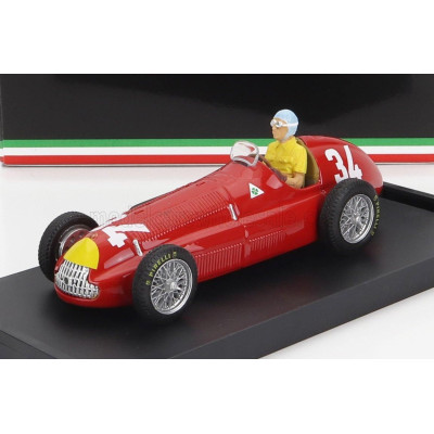 BRUMM ALFA ROMEO F1  158 N 34 WINNER MONACO GP 1950 JUAN MANUEL FANGIO - WITH DRIVER FIGURE - RED 1/43