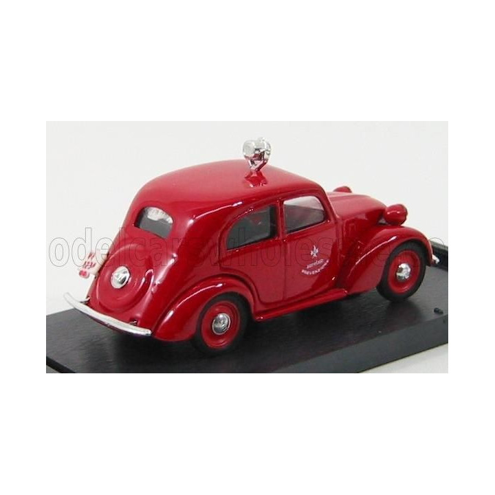 BRUMM FIAT 508C 1100 BERLINA VIGILI DEL FUOCO 1937 - FIRE ENGINE - FIRE MEN FEUERWEHR - RED 1/43