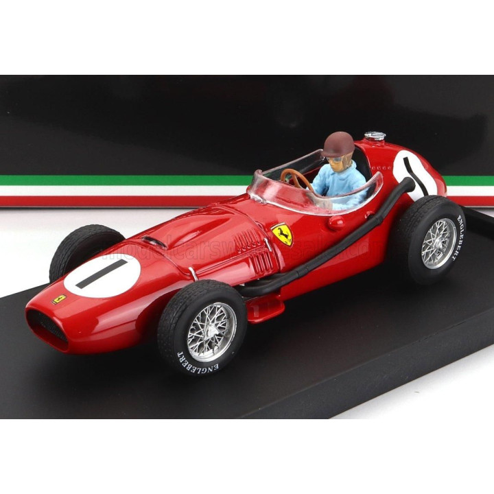 BRUMM FERRARI F1  DINO 246 N 1 WINNER BRITISH GP 1958 P.COLLINS - WITH DRIVER FIGURE - RED 1/43