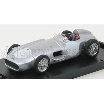 BRUMM MERCEDES BENZ F1 W196 CELEBRATION 1955 - UNTERTURKHEIM STUTTGART - - SILVER 1/43