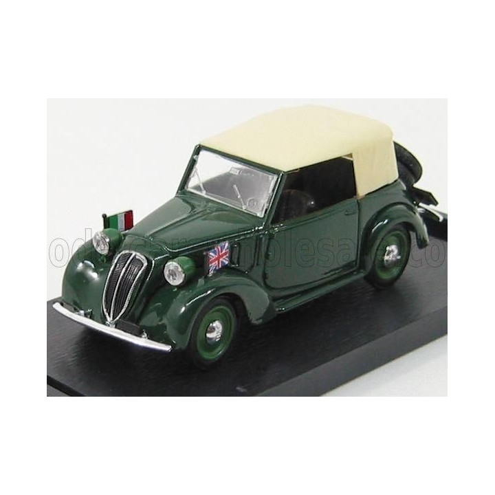 BRUMM FIAT 508C 1100 CABRIOLET 1937 CD - MILITARY GREEN 1/43