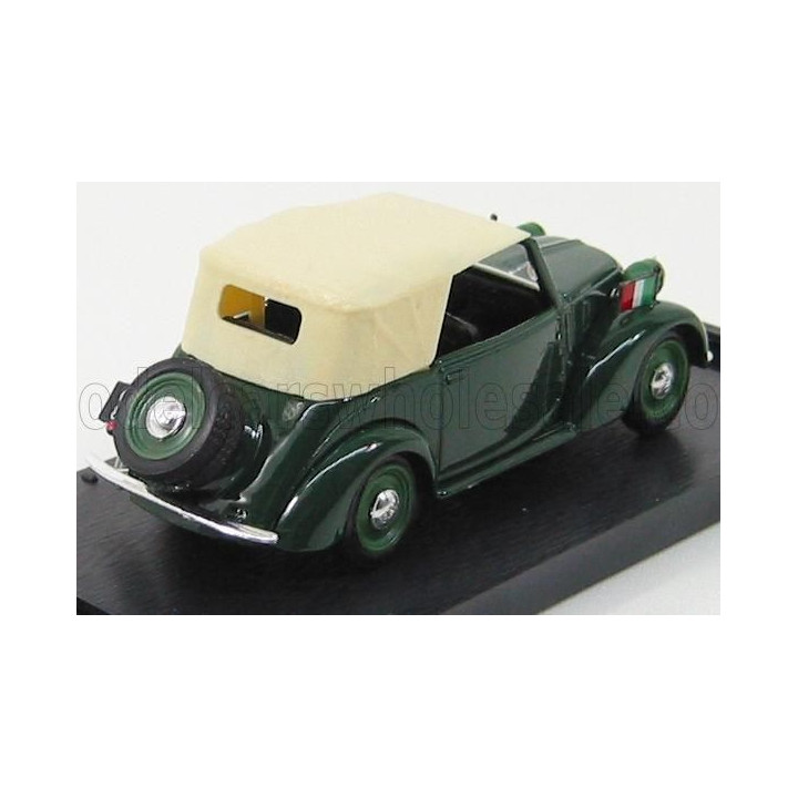 BRUMM FIAT 508C 1100 CABRIOLET 1937 CD - MILITARY GREEN 1/43