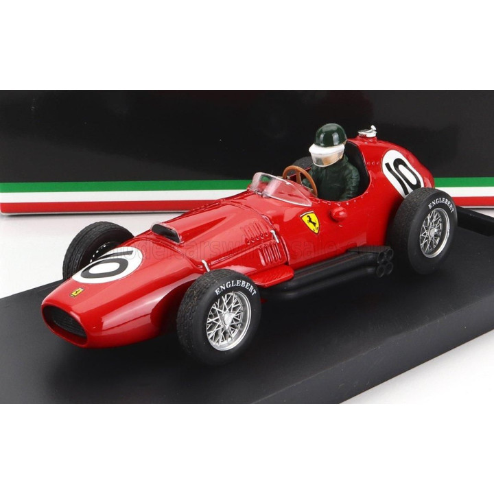 BRUMM FERRARI F1  801 N 10 3rd BRITISH GP 1957 M.HAWTHORN - WITH DRIVER FIGURE - RED 1/43